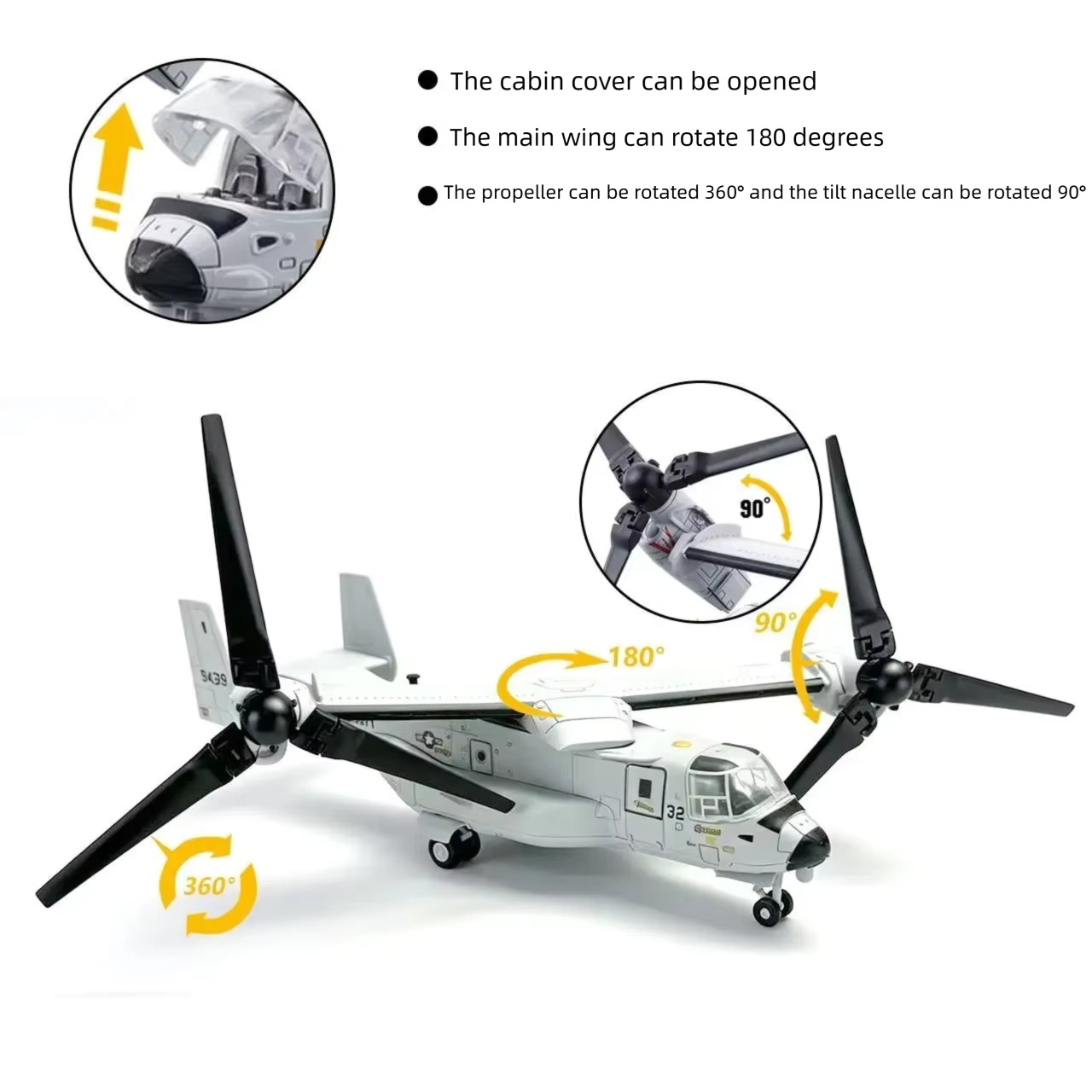 1/72 Scale ABS Plastic V-22 Os - огляд і ціна Jjrc Drone X12