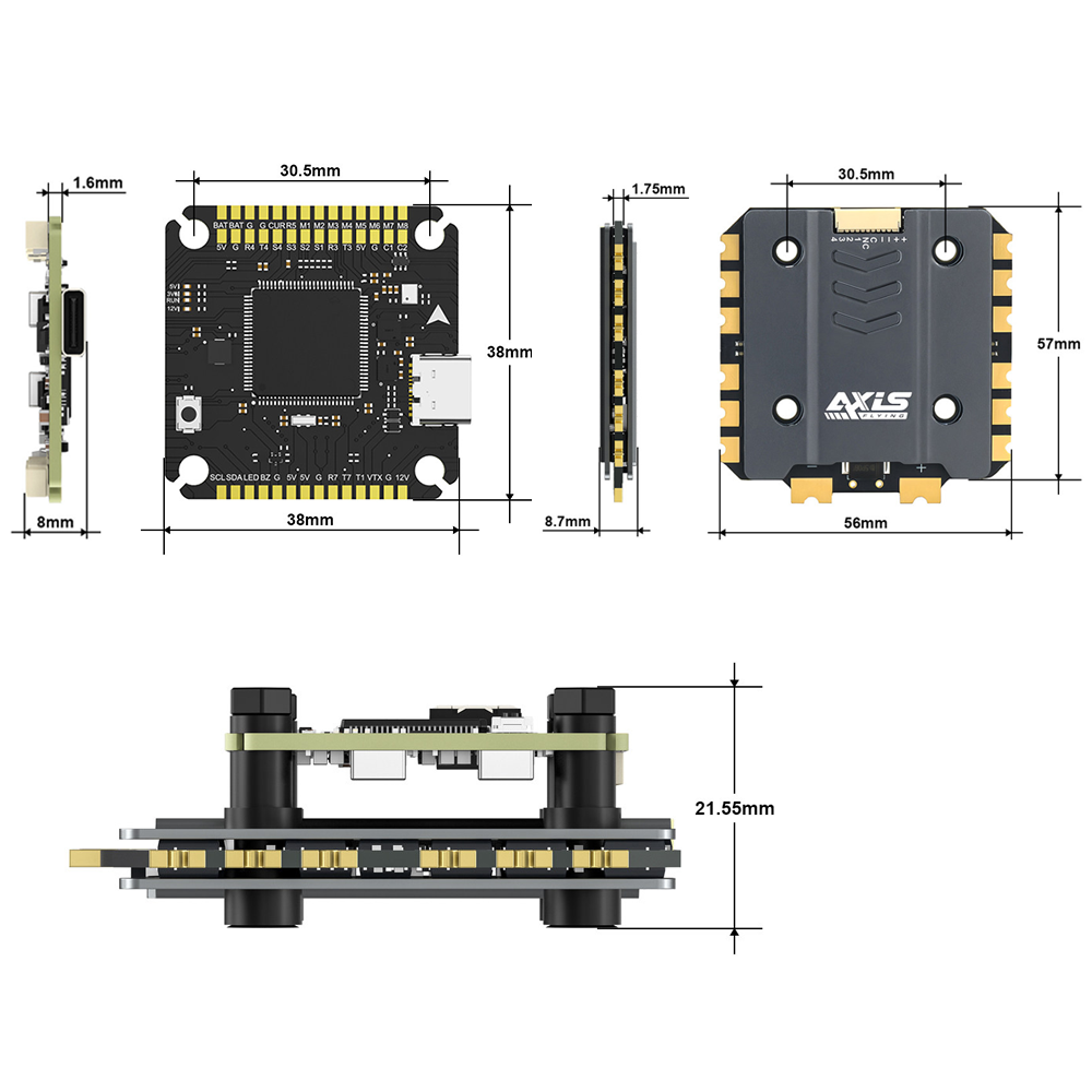 Axisflying Argus Pro ECO F722  - огляд і ціна Drone Gimbal Controller